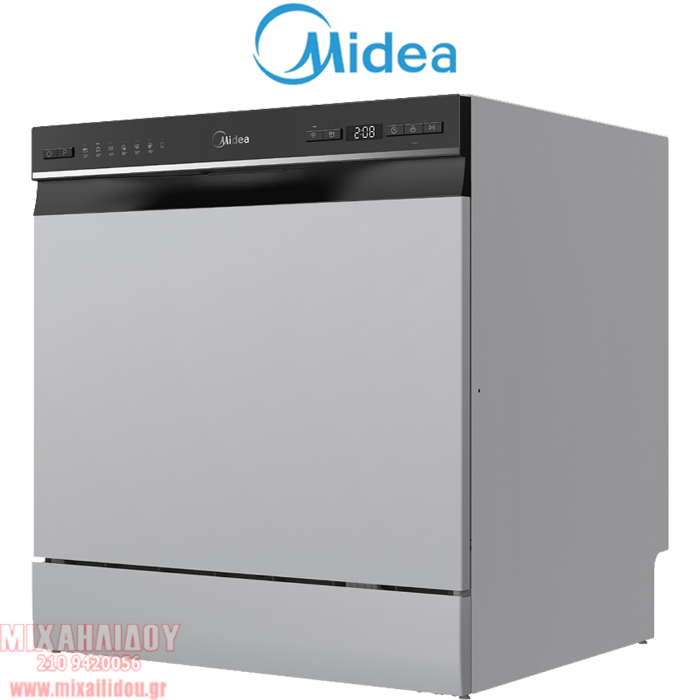 ΠΛΥΝΤΗΡΙΟ ΠΙΑΤΩΝ ΑΝΩ ΠΑΓΚΟΥ MIDEA MDWTT0802MS-WF ΙΝΟΧ